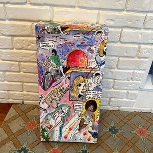 Jeffrey Campbell tall platform croc leather boots, like new